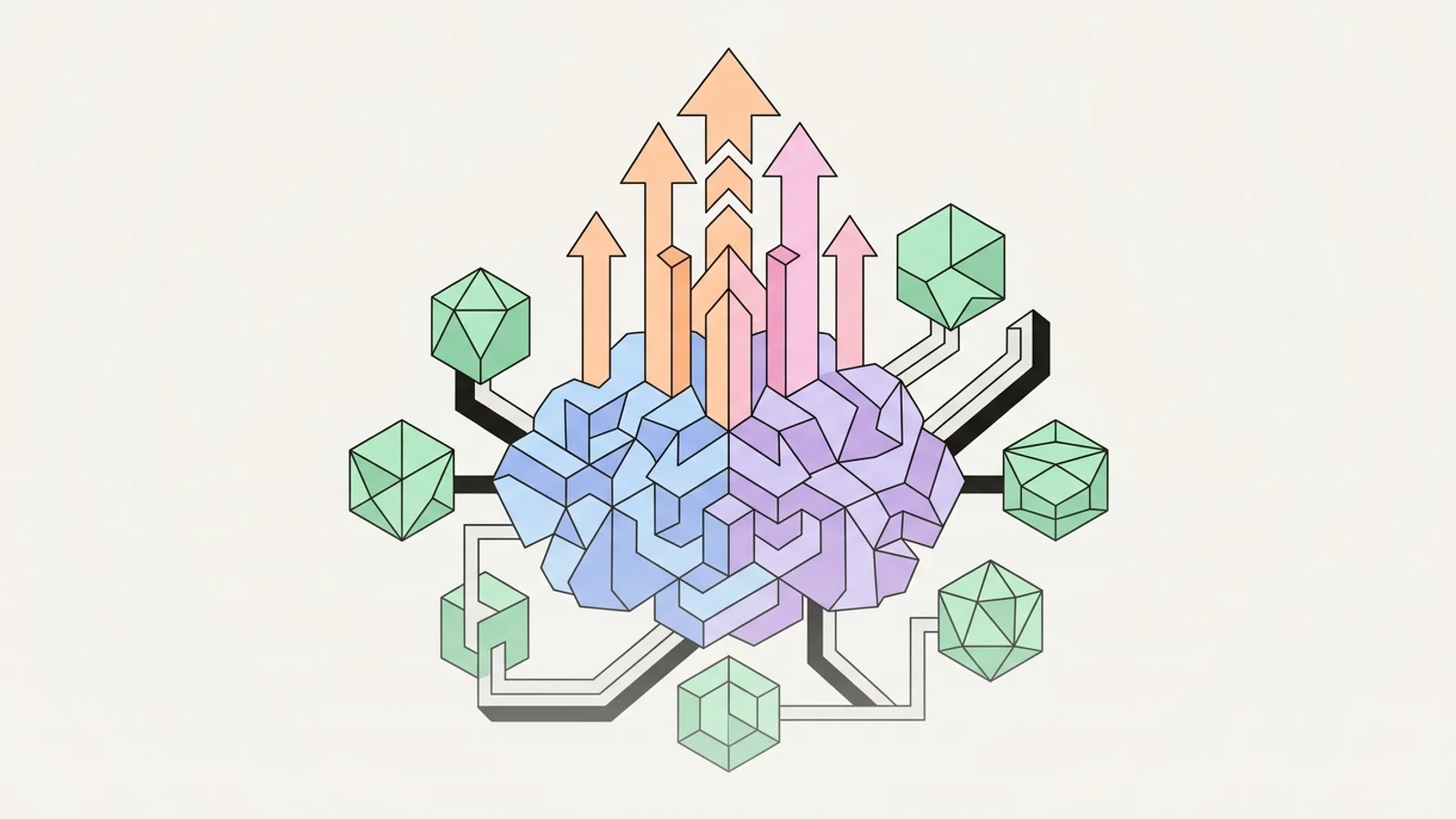Abstract geometric illustration built from precise, deliberate shapes, illustrating: How to Get Cited by ChatGPT (Without Domain Authority)