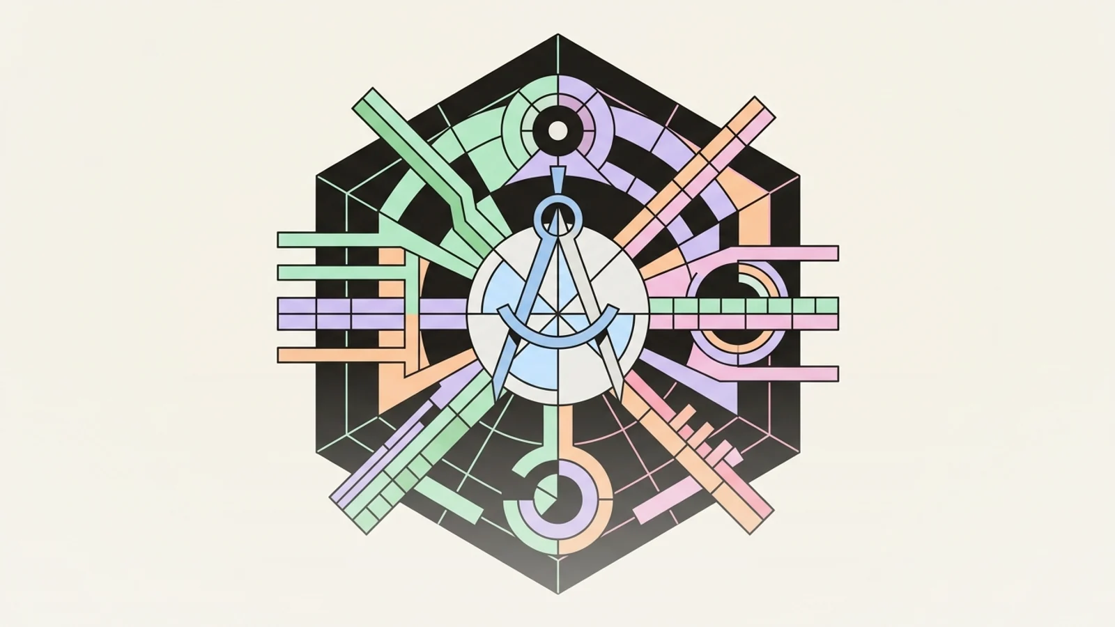 Abstract geometric illustration built from precise, deliberate shapes, illustrating: What Is AI Visibility? The Honest Measurement Guide